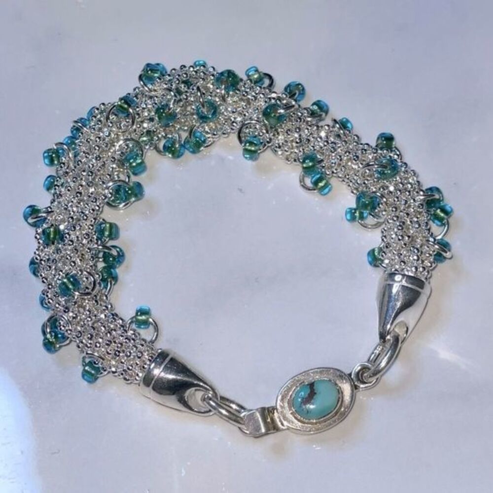 Bella Dolce, Sterling Silver & Teal beads